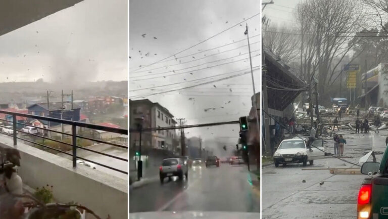 Tornado en Chile deja 8 personas heridas y 250 casas destruidas
