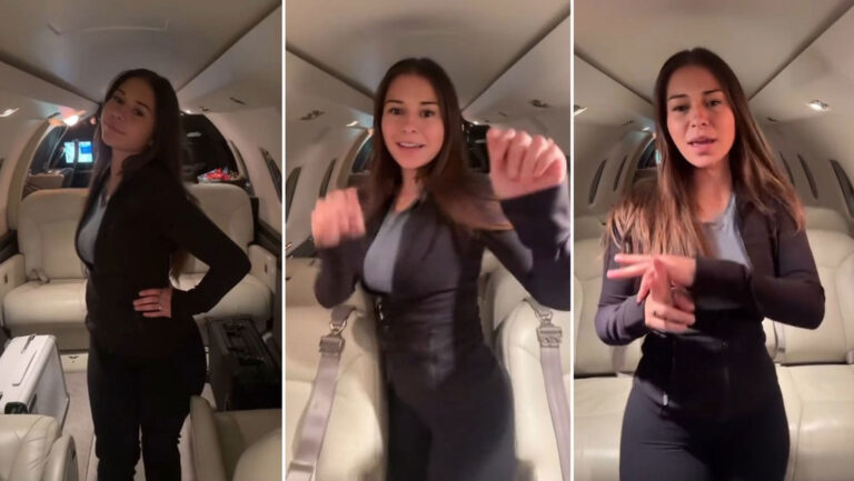 Creadora de contenido para adultos logra comprar un avión privado