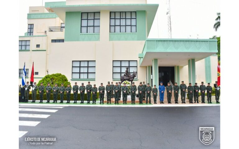 Ejército de Nicaragua realiza ceremonia de conmemoración del Día de la Dignidad Nacional