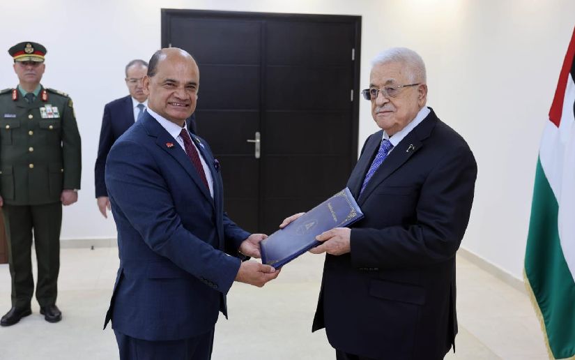 Embajador de Nicaragua en Palestina presenta Cartas Credenciales