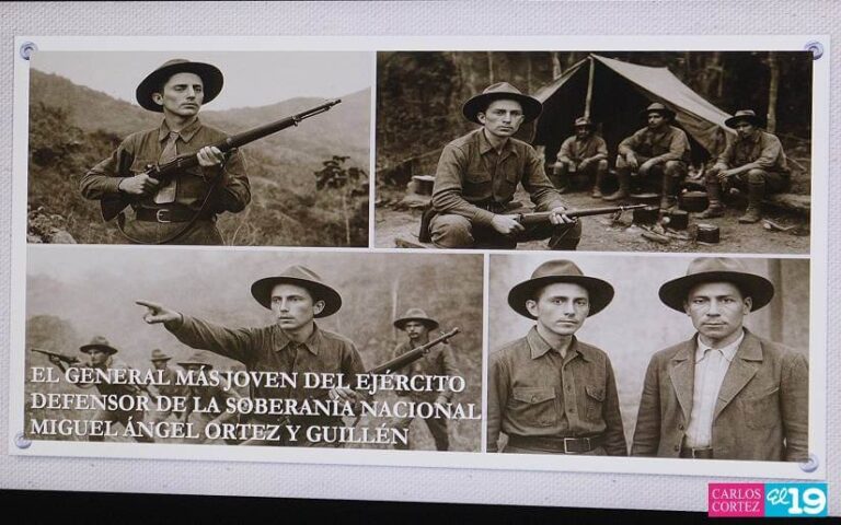 Honran al General Miguel Ortez con una exposición sobre su vida