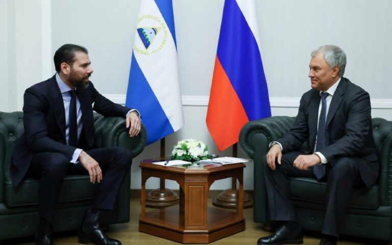 Compañero Laureano Ortega sostiene encuentro fraternal con el Presidente de la Duma Estatal de la Federación de Rusia