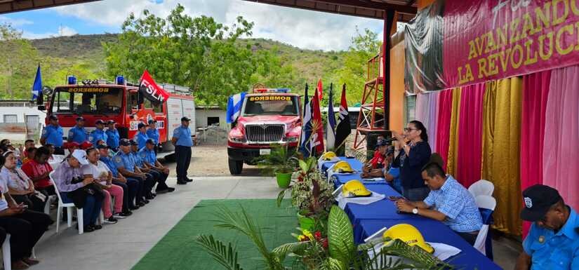 La Estación de Bomberos, número 227, fue inaugurada en la comarca Las Maderas, en el municipio de Tipitapa.
