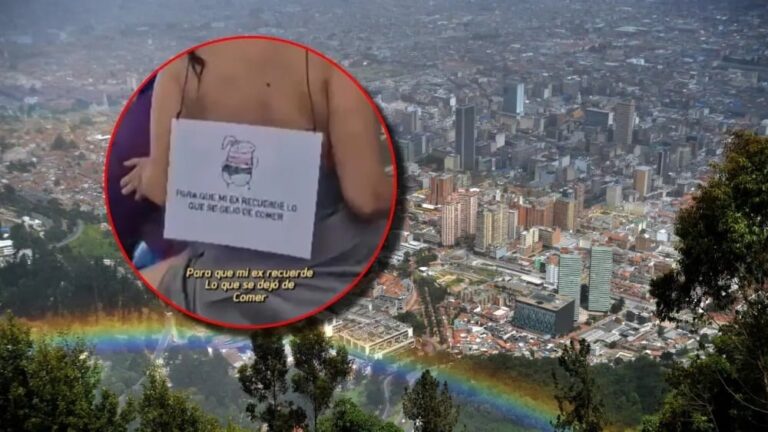 Para darle un mensaje a su ex salió casi sin ropa