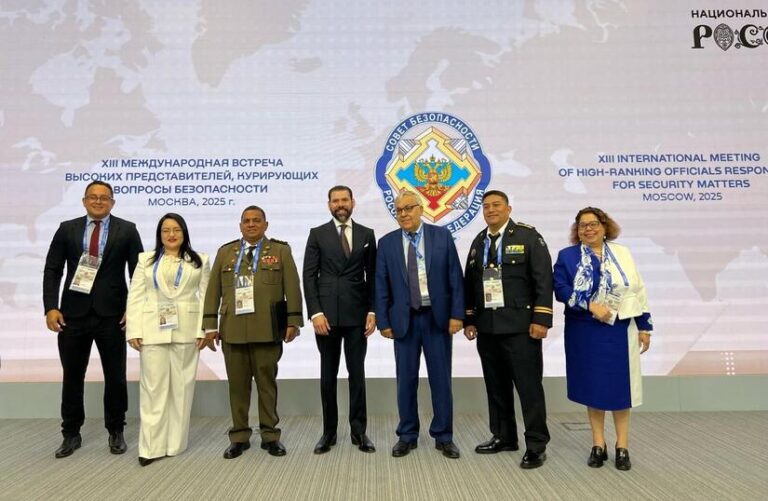 Delegación nicaragüense Participa en Reunión de Seguridad en Rusia