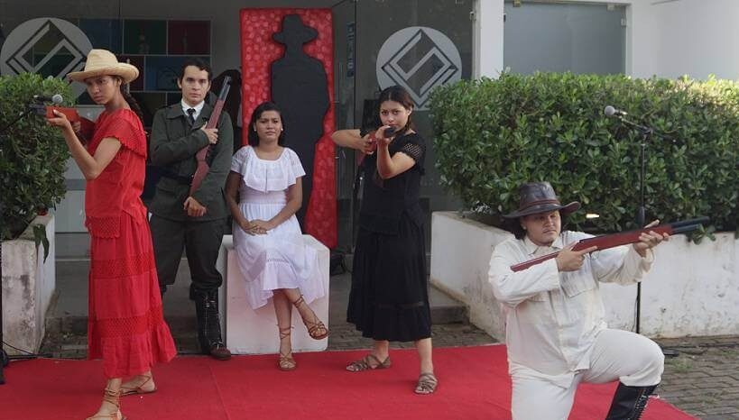 Rinden homenaje al General Sandino con una obra de teatro