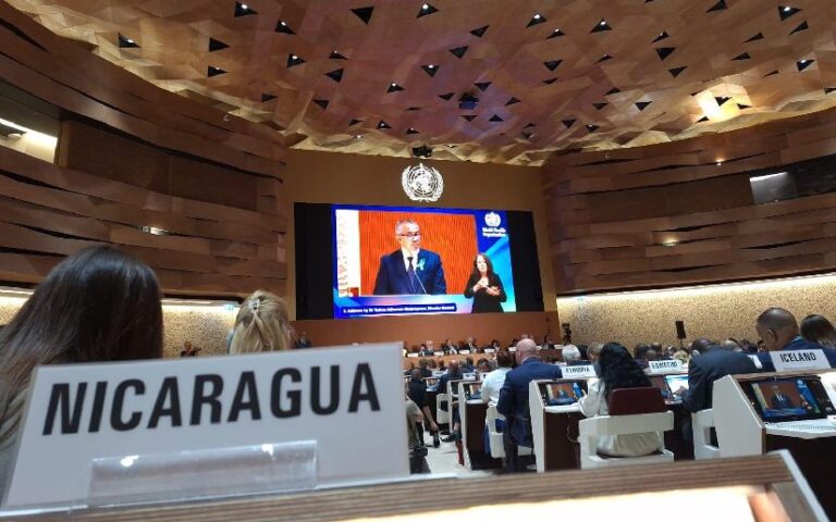 Gobierno de Nicaragua presente en la 78 Asamblea Mundial de la Salud en Suiza
