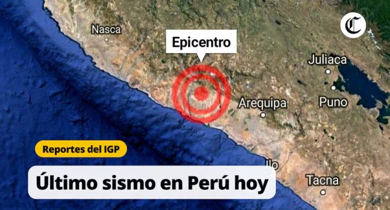 En Perú se registra un terremoto en Perú