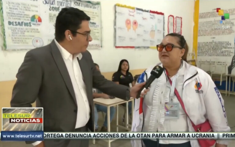 TeleSUR realiza entrevista a la Presidenta del CSE de Nicaragua, Compañera Brenda Rocha