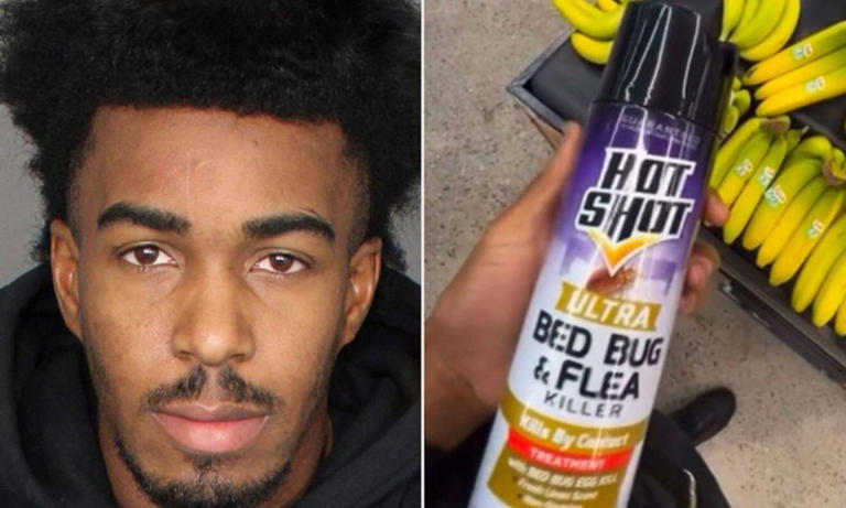 Arrestan a creador de contenido por rociar pesticidas en productos de un supermercado