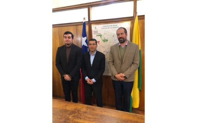 Compañero Carlos Midence realiza visita de trabajo y cortesía a la municipalidad de La Cisterna en Chile