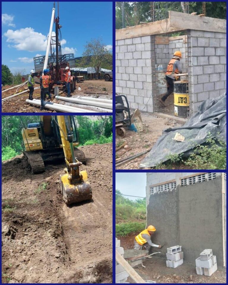 Ejecutan proyecto de agua potable en la comunidad de Jicotepe en Comalapa