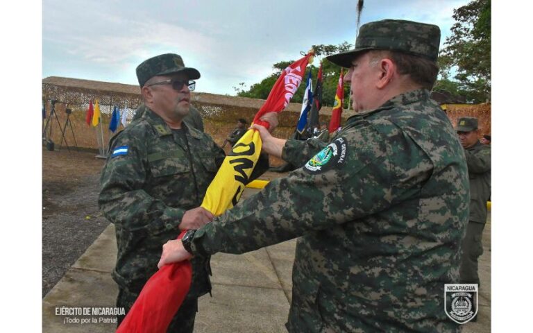 Ceremonia de traspaso de mando del Destacamento Militar Sur del Ejército de Nicaragua