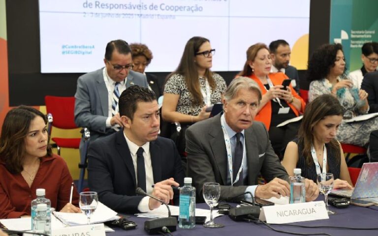 Compañero Maurizio Carlo Gelli en I Reunión de Coordinadores Nacionales y de Responsables de Cooperación Iberoamericana