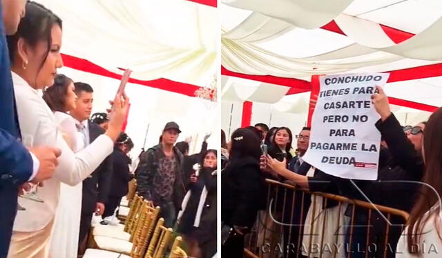 Interrumpe una boda para cobrar deuda al novio