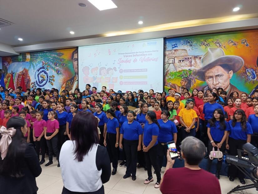 Más de 100 niños en el Primer Encuentro de Coros Rubén Darío