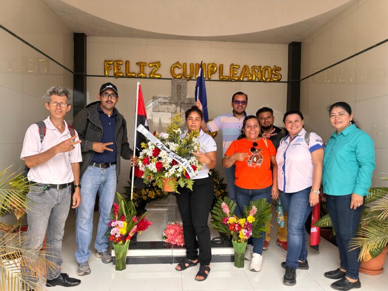 Militancia Sandinista rinden homenaje al Comandante Edén Pastora