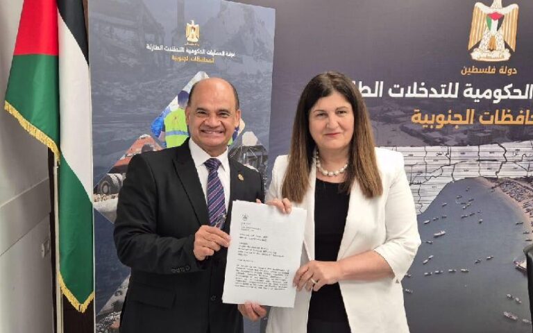 Embajador Gadiel Arce sostiene encuentro con la Ministra de Asuntos Exteriores y Expatriados del Estado de Palestina