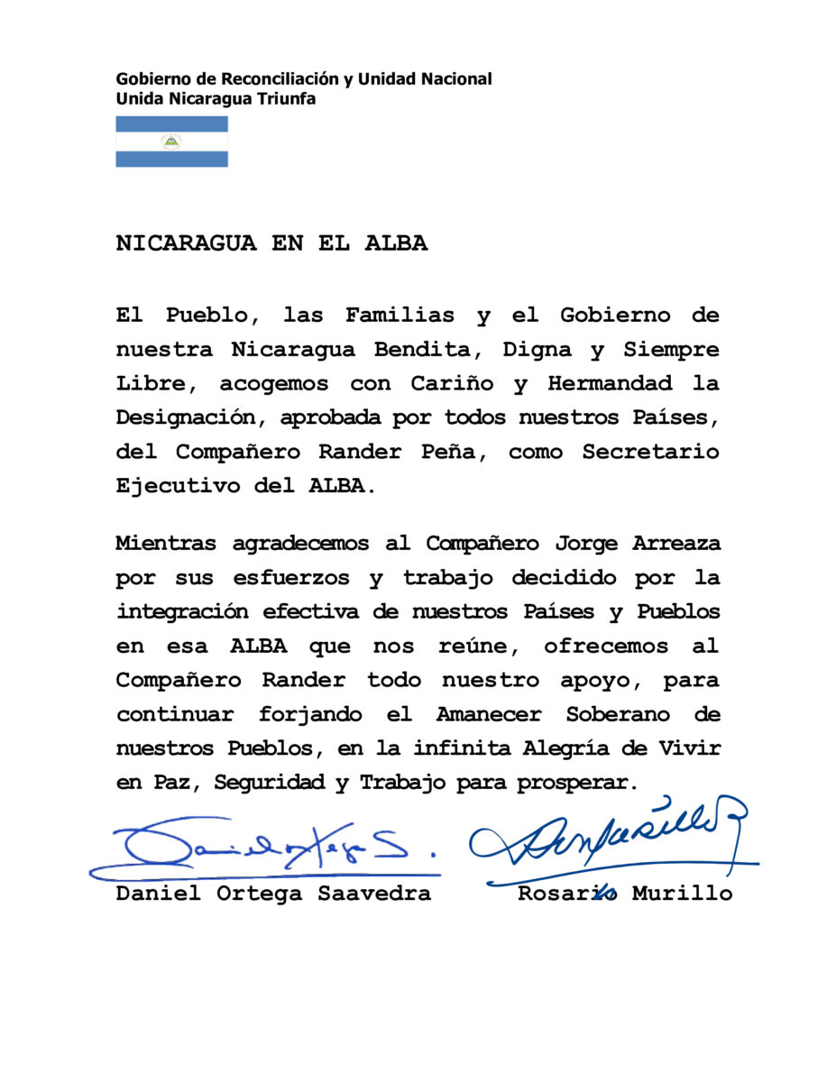 NICARAGUA EN EL ALBA 1