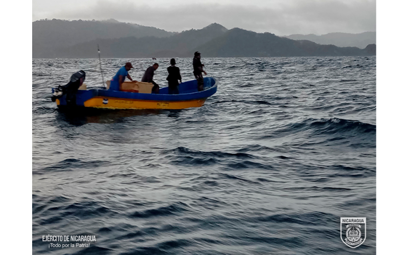 Operación exitosa Fuerza Naval rescata a tripulantes en San Juan del Sur