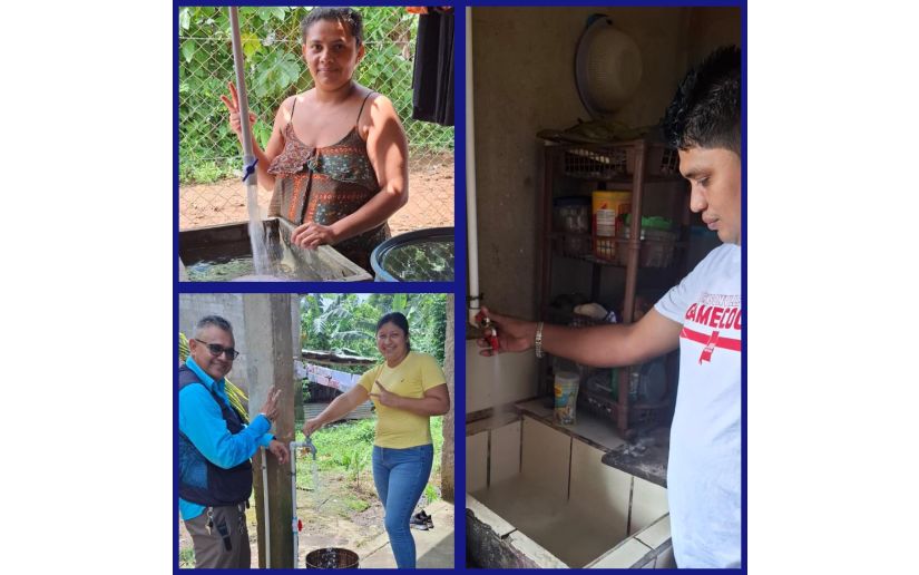 Agua en barrios de El Rama