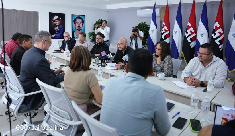 Comunicadores Sandinistas sostienen encuentro con director regional del Buró de la Agencia de Noticias Sputnik