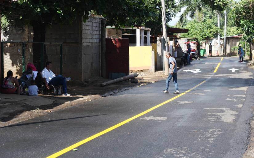 Familias del barrio Santa Ana estrenan calles