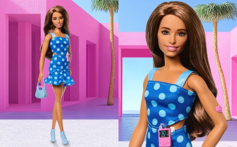 Lanzan al mercado primera Barbie con un monitor de glucosa