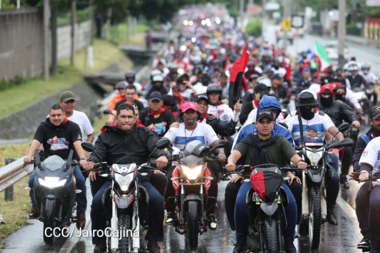 Motorizada Dos recorre las calles principales de Nicaragua