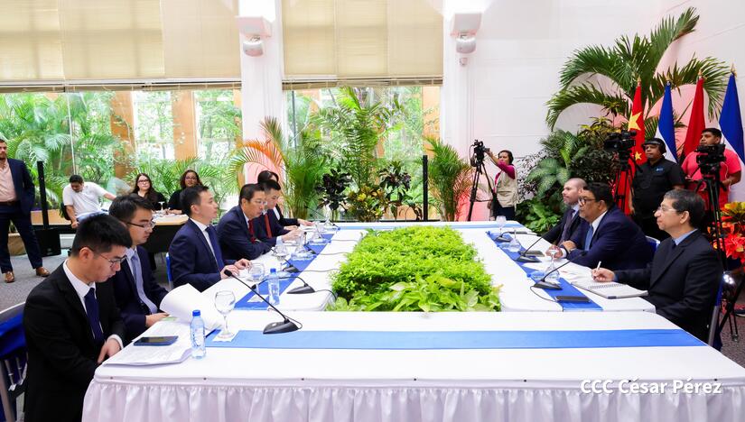 Delegación de China se reúne en la Cancillería de Nicaragua