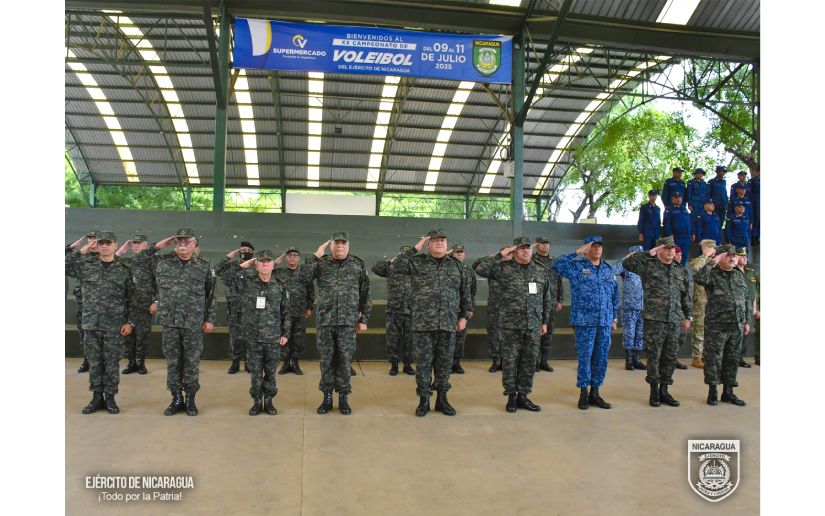 Clausura del XX Campeonato de Voleibol del Ejército de Nicaragua
