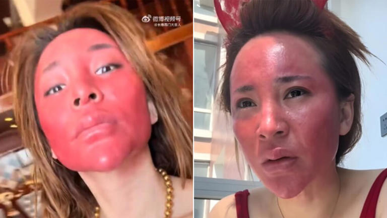 Mujer no se quita el maquillaje durante 22 años