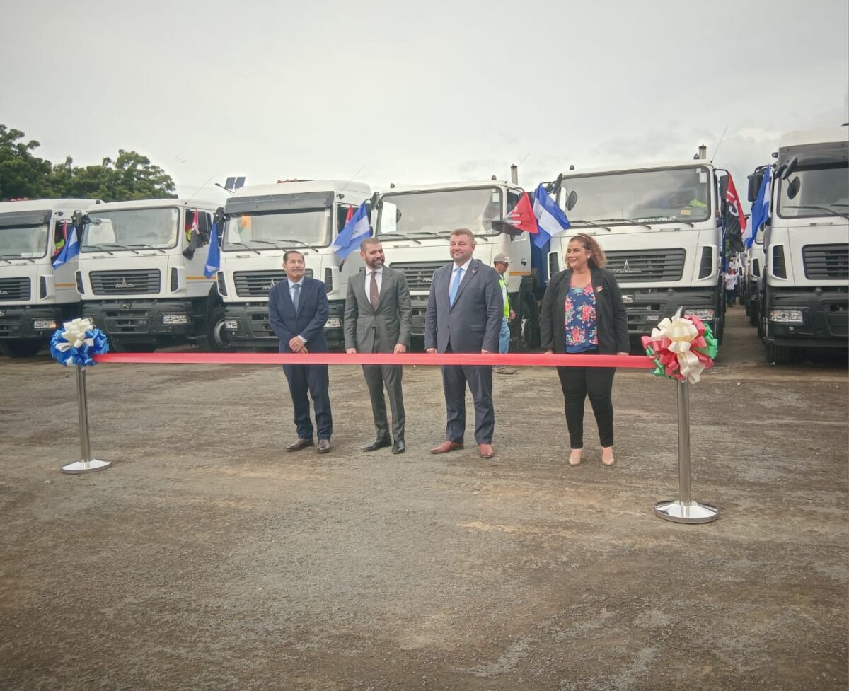Belarus entrega primera flota de equipos a Nicaragua