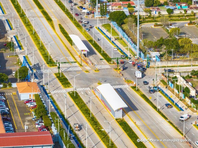 Más progreso y bienestar para Nicaragua: Imágenes del avance del Tramo I de la Pista Héroes de la Insurrección.