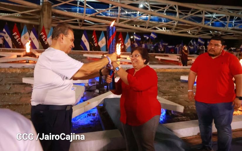 Antorcha de los Juegos Deportivos 2025 ya está en Nicaragua