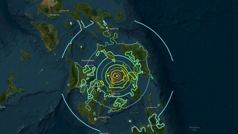 Filipinas es sacudida por un sismo de magnitud 6.9