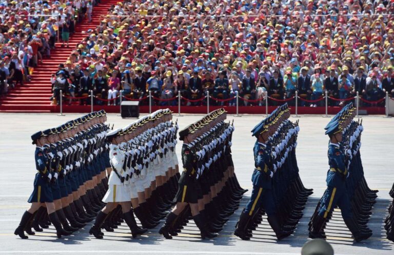 Todo listo para el desfile en China