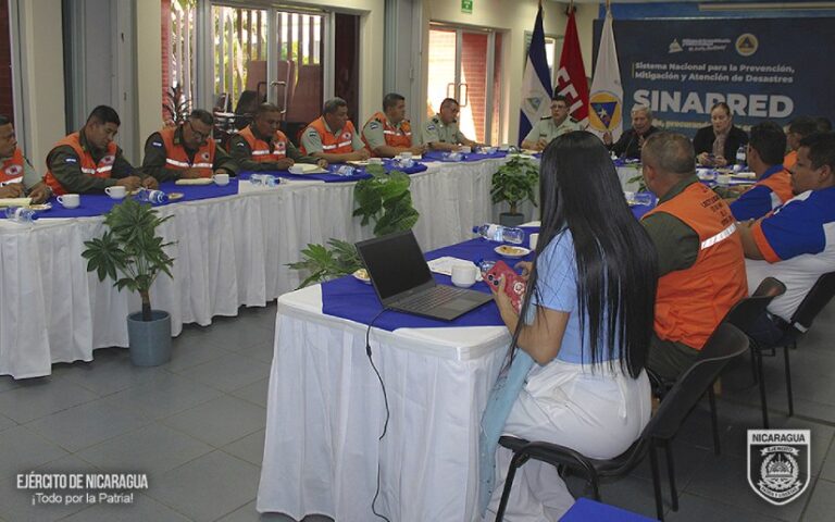 Ejército de Nicaragua participa en reunión de trabajo interinstitucional