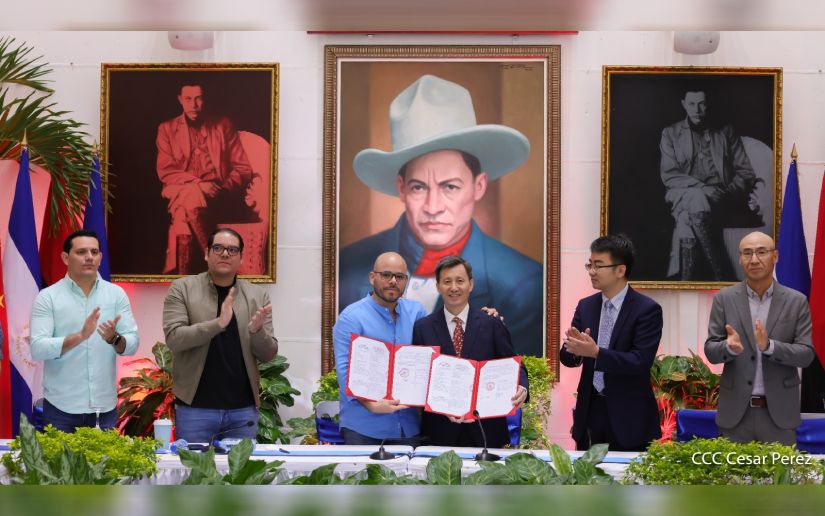 Nicaragua y China firman convenio de cooperación audiovisual