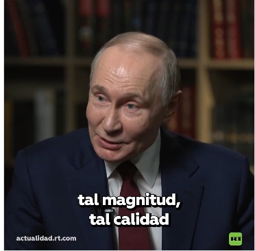 Presidente ruso felicita a RT por su 20° Aniversario y por su calidad