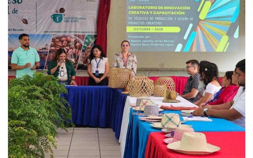 Artesanos de Matagalpa fortalecen sus capacidades en innovación y diseño con fibras naturales y bambú