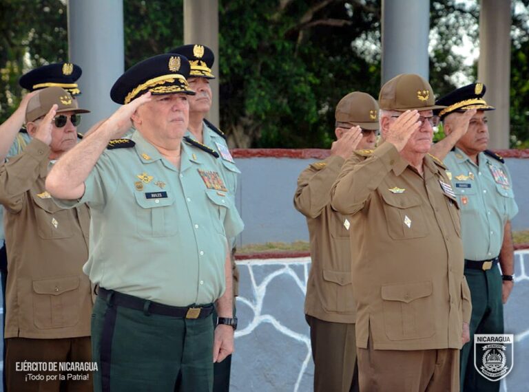 Jefe del Ejército de Nicaragua en visita oficial en Cuba