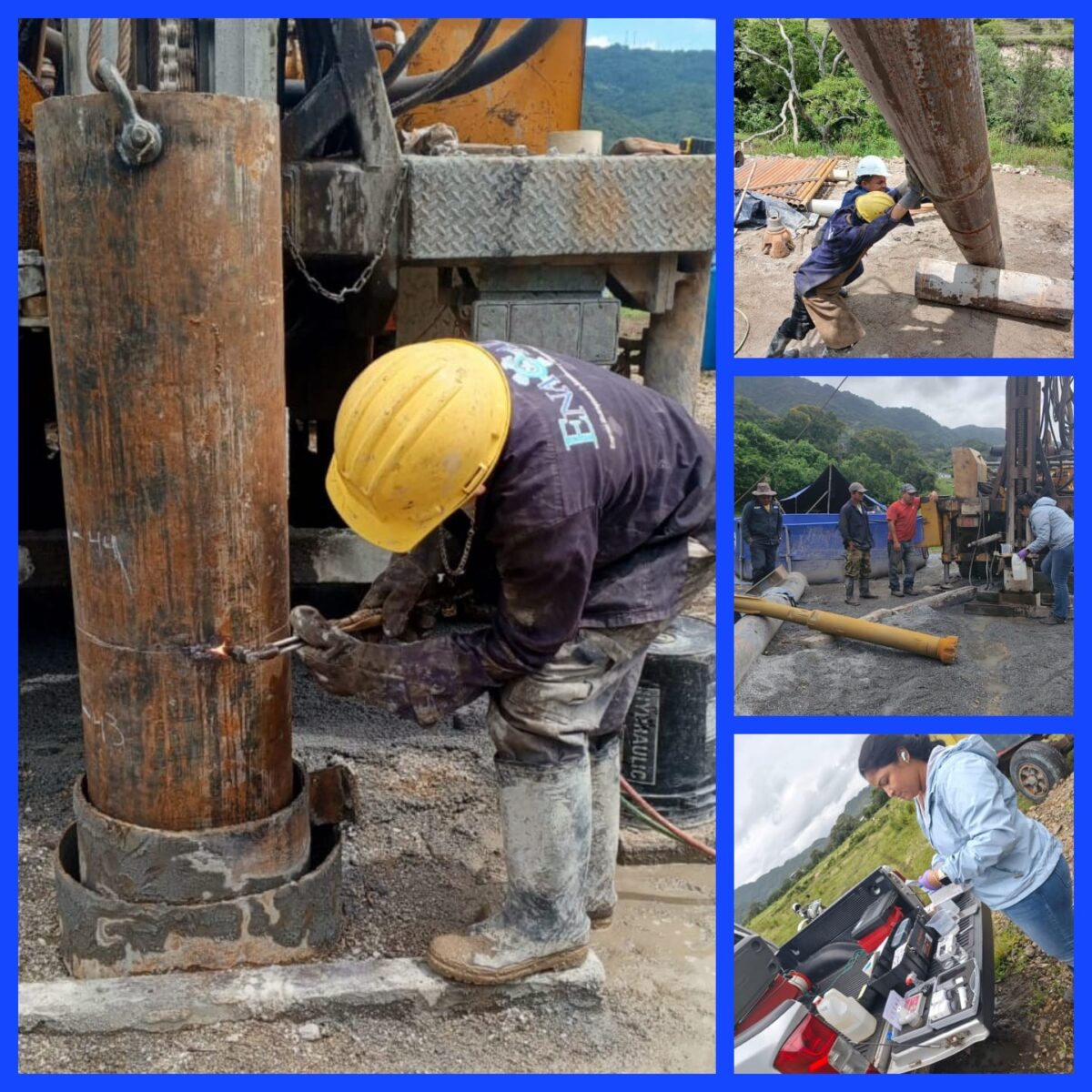 El proyecto de reforzamiento de la producción de agua avanza con la perforación de un pozo en la zona sur de Jinotega.