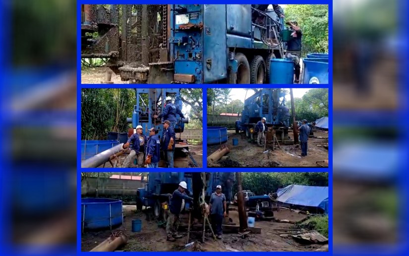 ENACAL avanza en pozo para mejorar el agua en San Marcos