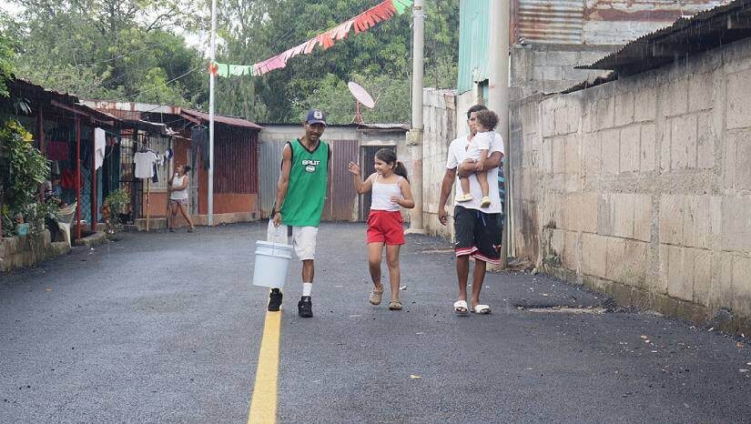 El 100% de las calles del barrio Hilario Sánchez ya están pavimentadas