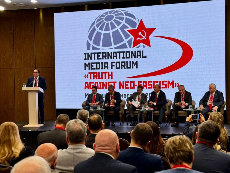 Delegación nicaragüense en el Foro Internacional de Medios y Conferencia “La Verdad contra el Neofascismo” en Moscú