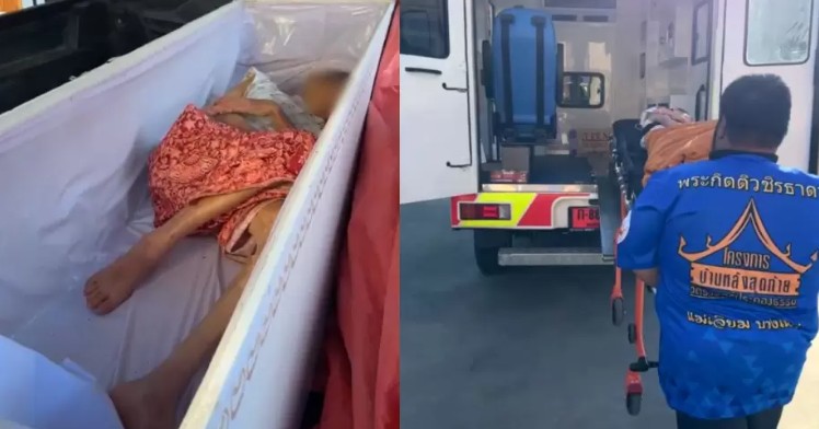 Mujer declarada muerta se mueve dentro de su ataúd