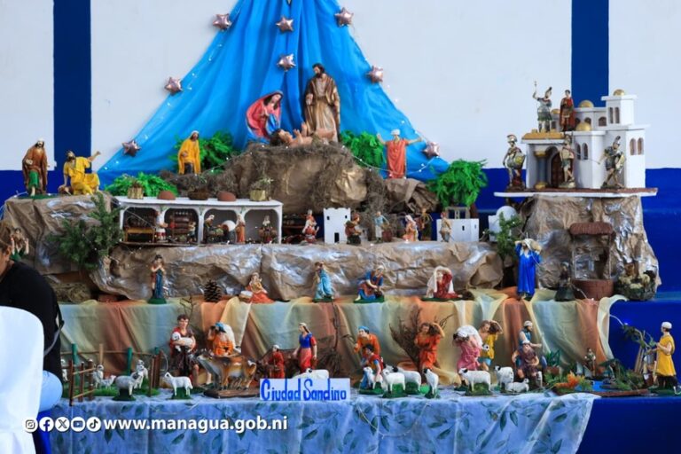 Ciudad Sandino gana Concurso Departamental de Pesebres en Managua