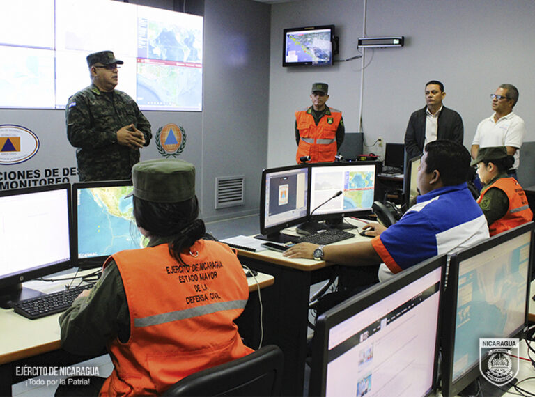 Ejército de Nicaragua muestra capacidades de gestión de desastres al cuerpo diplomático