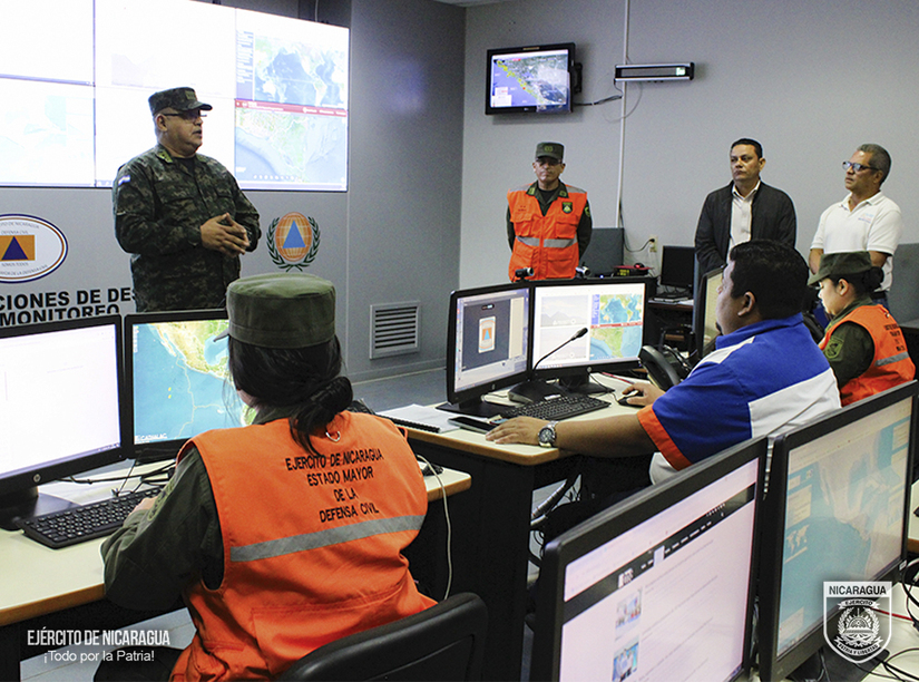 Ejército de Nicaragua muestra capacidades de gestión de desastres al cuerpo diplomático